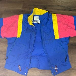 Slalom Ski Jacket Goose Down 80s Vintage